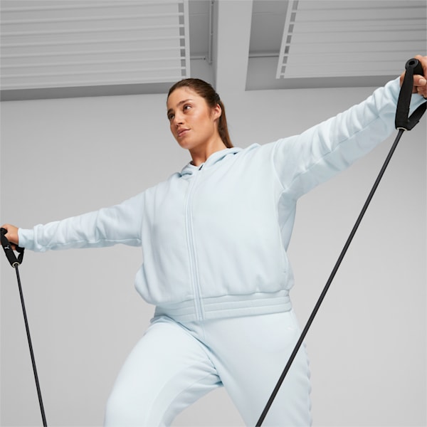 Train Favorite Women's Full-Zip Training Fleece, Icy Blue Heather, extralarge