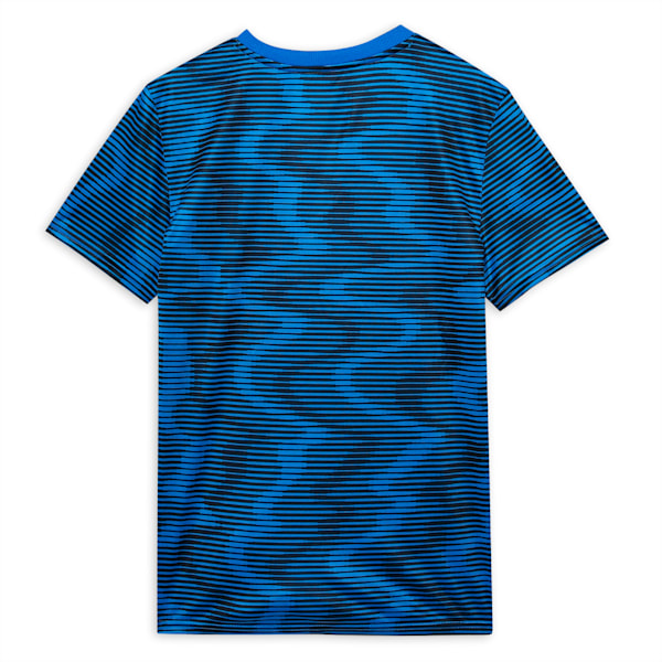HYPERWAVE Printed Youth Tee, Ultra Blue, extralarge-IND