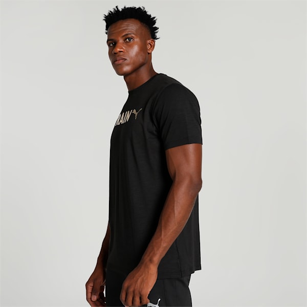 Men's Training T-shirt, PUMA Black-Q3 Graphic, extralarge-IND