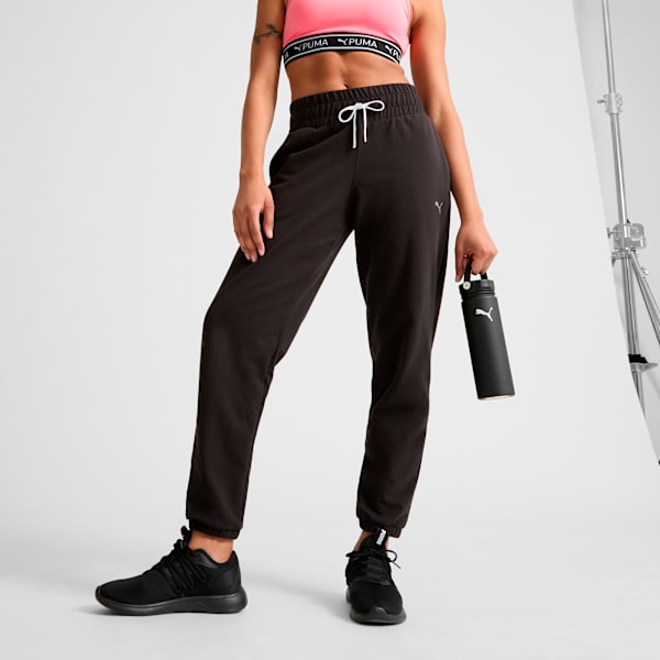 Pants de rizo ligero para mujer, PUMA Black, extralarge