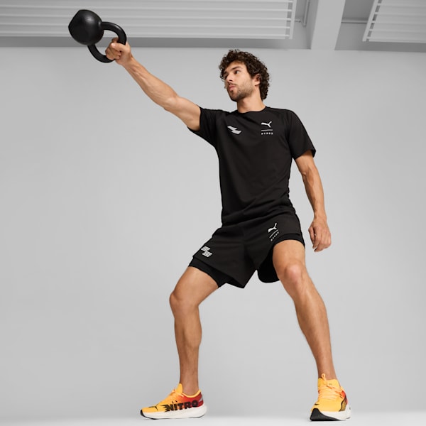 PUMA x HYROX Triblend Training Tee Men, PUMA Black, extralarge