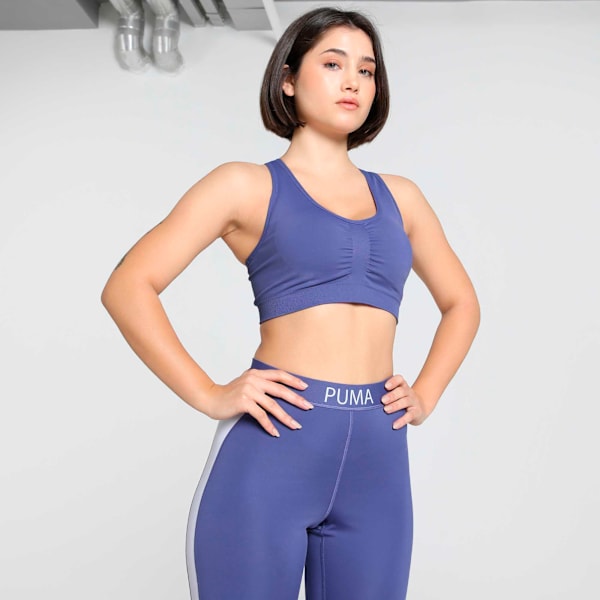 4Keeps Shapeluxe Women's Training Bra, Blue Crystal, extralarge-IND