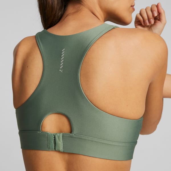 Brasier de alto impacto W RUN para mujer, Eucalyptus, extralarge