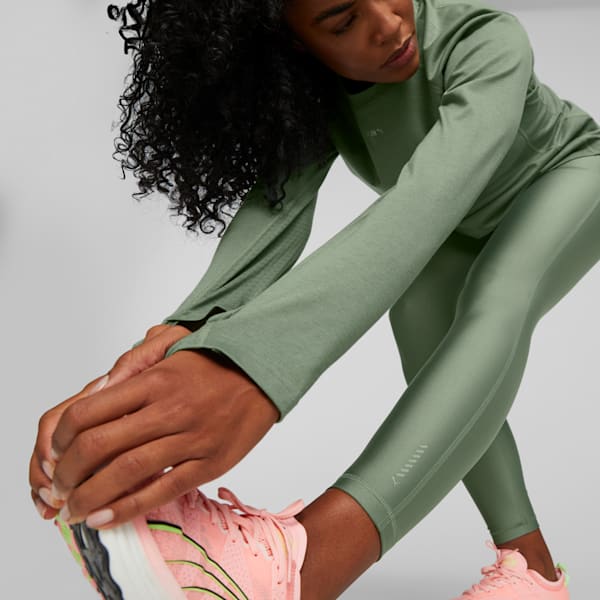 Leggings de cintura alta W RUN para mujer, Eucalyptus, extralarge