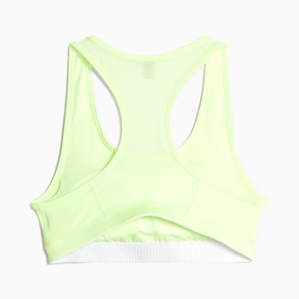 Puma Medium support sports bra - lime pow/floral/neon green