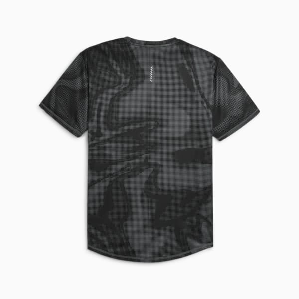 メンズ ランニング ラン フェイバリット AOP 半袖 Tシャツ, PUMA Black-Q1 print, extralarge-JPN