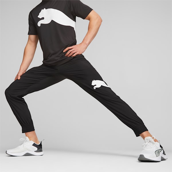 メンズ トレーニング ビッグ キャット ウーブンパンツ, PUMA Black-PUMA White, extralarge-JPN
