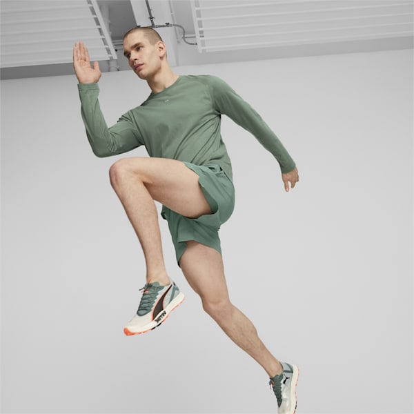 メンズ ランニング RUN グラフィック 長袖 Tシャツ, Eucalyptus, extralarge-JPN