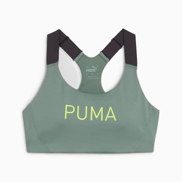 PUMA FIT 4KEEPS EVERSCULPT Medium Impact Bra, Eucalyptus, extralarge