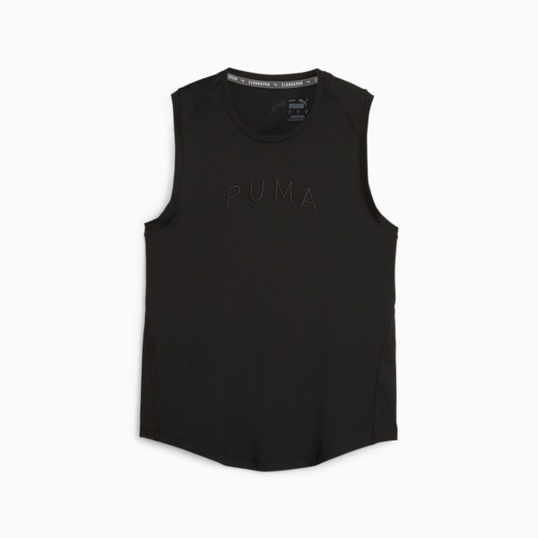 Puma STUDIO FOUNDATION RUCHED TANK - Top - puma black/black