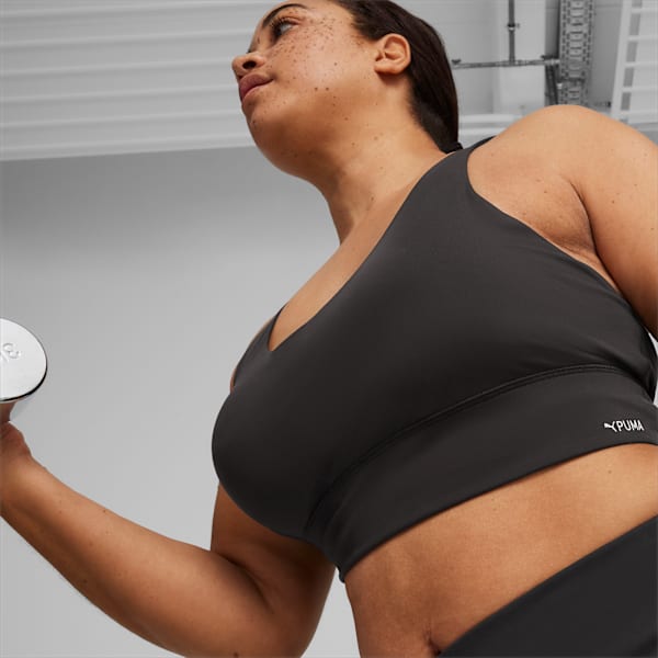 4KEEPS EVOLVE Women's Longline Training Bra, PUMA Black, extralarge-IND