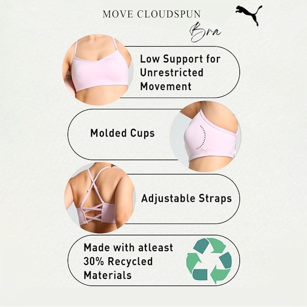 MOVE CLOUDSPUN BRA, Grape Mist, extralarge-IND