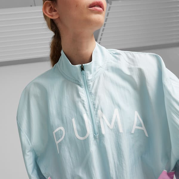 Chamarra de tejido plano PUMA FIT «Move» para mujer, Turquoise Surf, extralarge