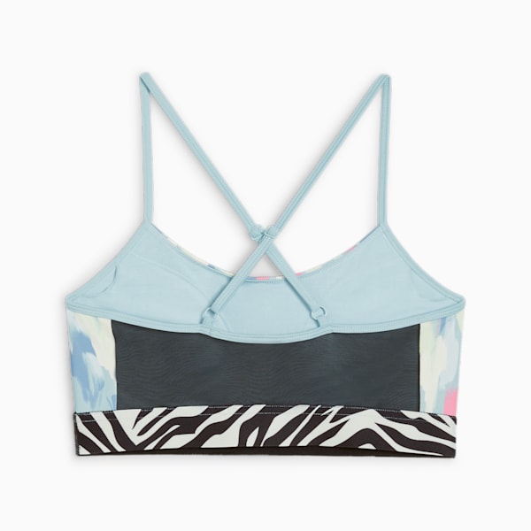 MOVE ANIMAL REMIX Women's Training Bra, Turquoise Surf-Zen Blue, extralarge-IND