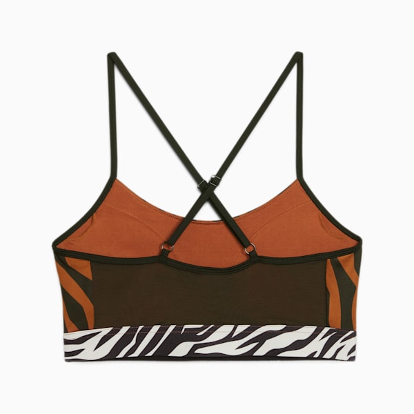 MOVE ANIMAL REMIX Women's Training Bra, Teak, extralarge-IND