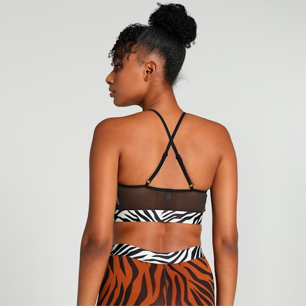 MOVE ANIMAL REMIX Women's Training Bra, Teak, extralarge-IND