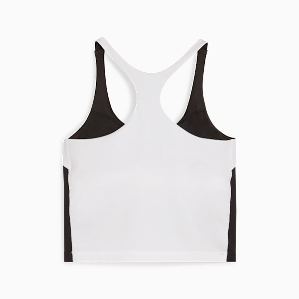 Puma Train All Day Women s 2 in 1 Training Tank Top Black White Xs