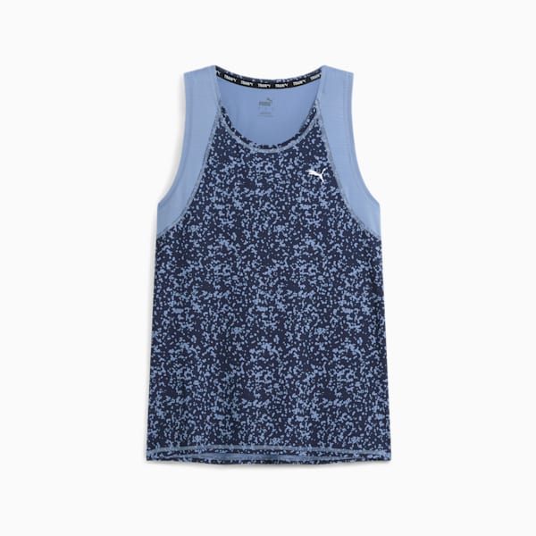 Train Favorite AOP Women's Training Tank, Zen Blue-Club Navy-AOP, extralarge