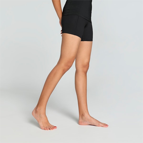 STUDIO FOUNDATIONS Women's Training Biker Shorts, PUMA Black, extralarge-IND