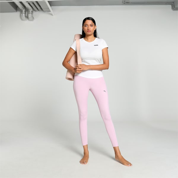 STUDIO FOUNDATION Women's 7/8 Training Tights, Grape Mist Heather, extralarge-IND