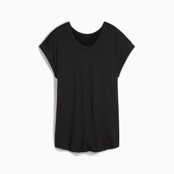 ウィメンズ ヨガ スタジオ マタニティ オーバーサイズ Tシャツ, PUMA Black, extralarge-JPN