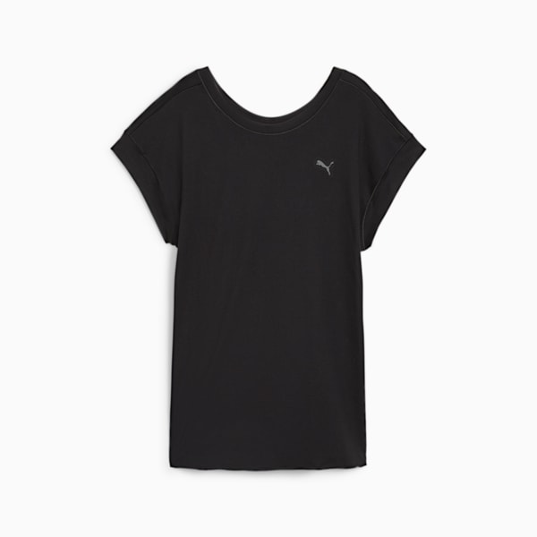 ウィメンズ ヨガ スタジオ マタニティ オーバーサイズ Tシャツ, PUMA Black, extralarge-JPN