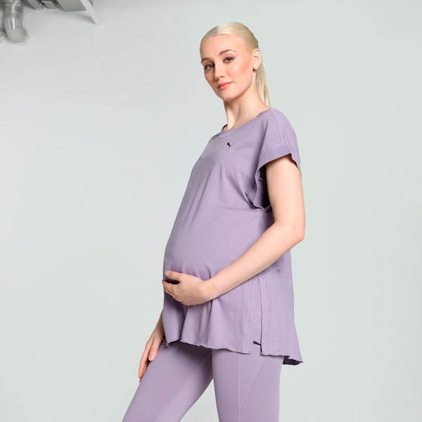 Maternity STUDIO Women's Training T-shirt, Pale Plum, extralarge-IND