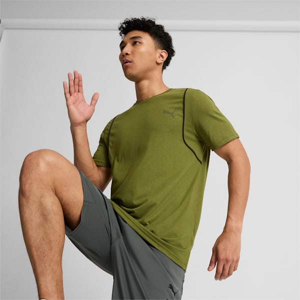 M Concept Men's Training Tee, Olive Green, extralarge