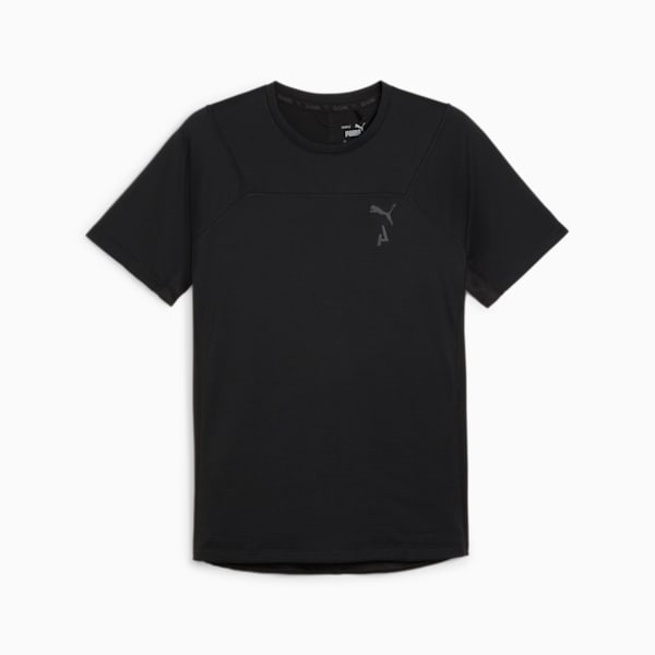 SEASONS Men's Short Sleeve Running T-shirt, PUMA Black, extralarge-IDN