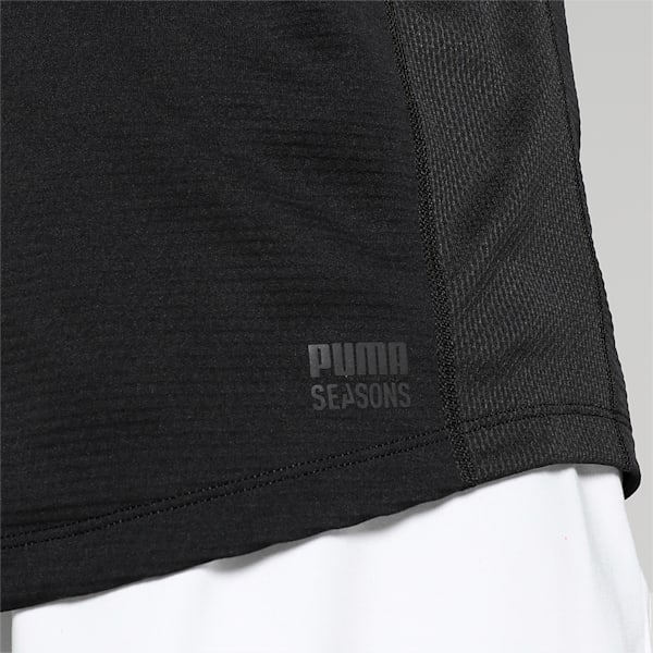 SEASONS Men's Short Sleeve Running T-shirt, PUMA Black, extralarge-IND