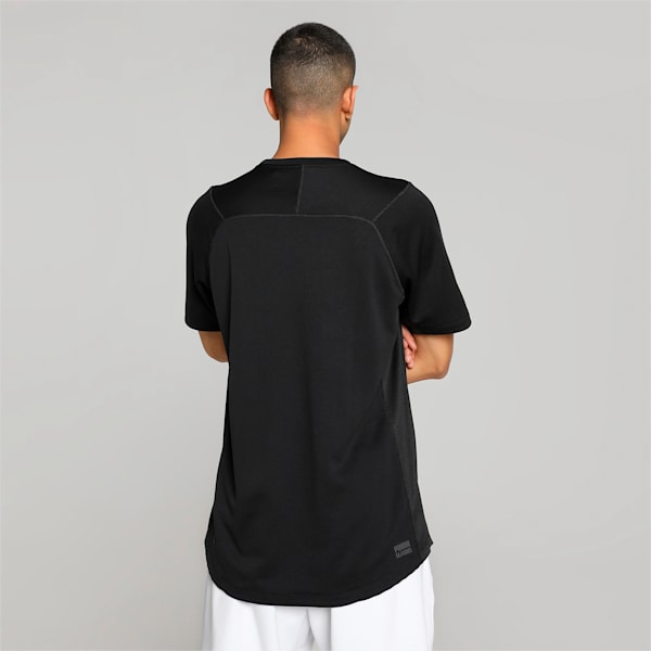 SEASONS Men's Short Sleeve Running T-shirt, PUMA Black, extralarge-IND