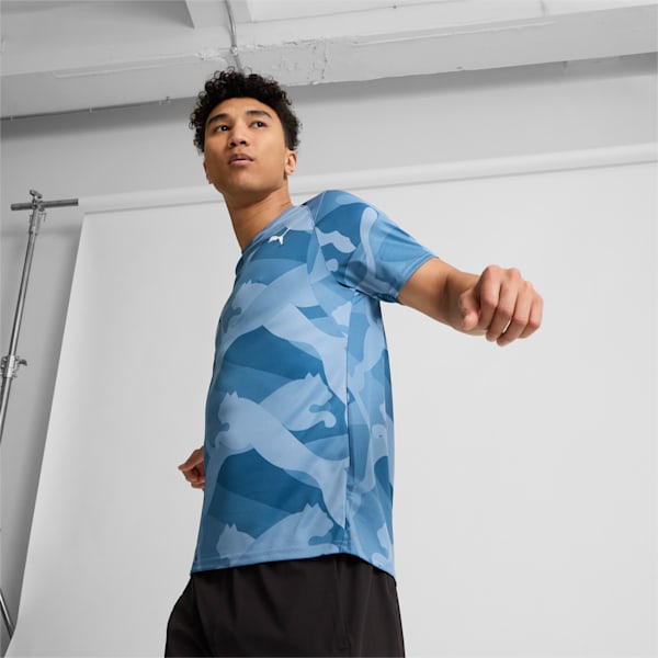 PUMA FIT Ultrabreathe Men's AOP Tee, Zen Blue-Q2 print, extralarge