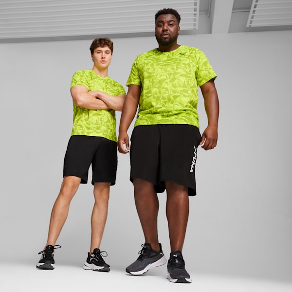 PUMA FIT Ultrabreathe Men's AOP Tee, Lime Pow-Q1 print, extralarge