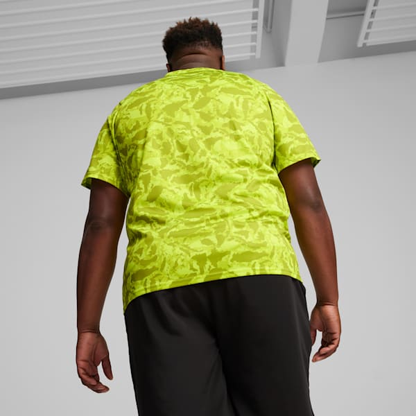 PUMA FIT Ultrabreathe Men's AOP Tee, Lime Pow-Q1 print, extralarge