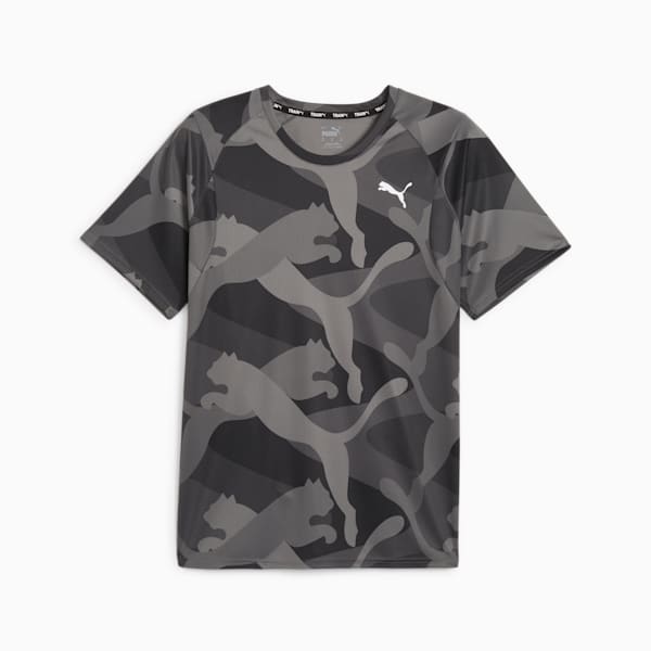 PUMA FIT Ultrabreathe Men's AOP Tee, PUMA Black-Q2 print, extralarge