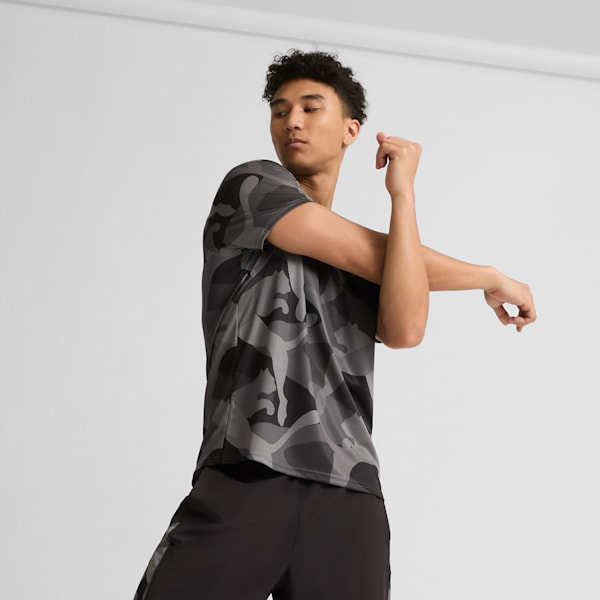 PUMA FIT Ultrabreathe Men's AOP Tee, PUMA Black-Q2 print, extralarge