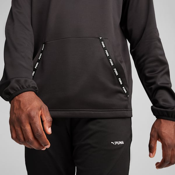 PUMA Fit PWRFleece Men's Hoodie, PUMA Black, extralarge