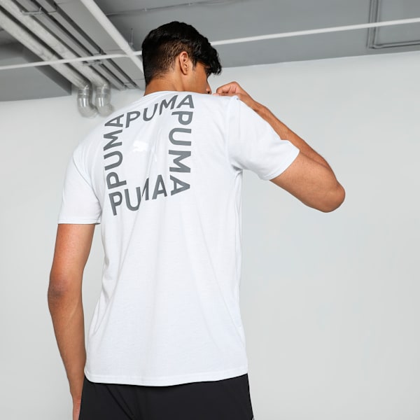 TriBlend Graphic Men's Training T-shirt, Silver Mist, extralarge-IND