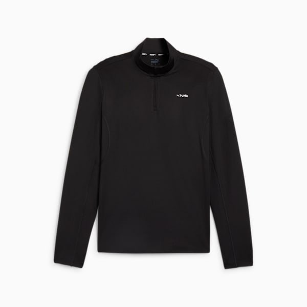 FIT Polyspan Quarter-Zip Men's Training Pullover, PUMA Black, extralarge-IND
