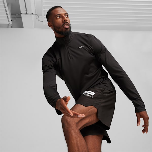 FIT Polyspan Quarter-Zip Men's Training Pullover, PUMA Black, extralarge-IND