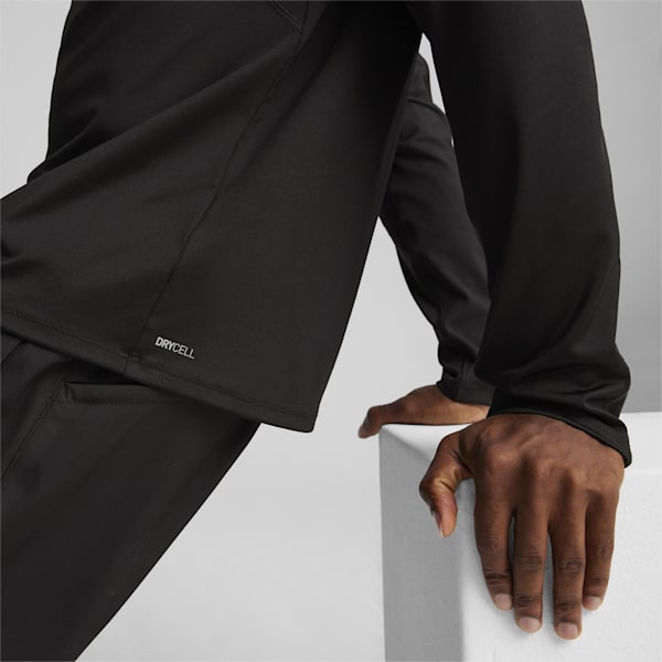 PUMA FIT Polyspan Quarter-Zip Men's Training Pullover, PUMA Black, extralarge-IND
