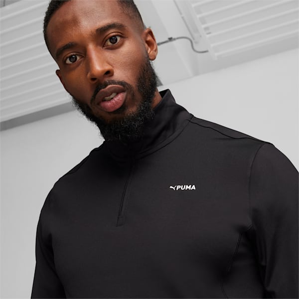 FIT Polyspan Quarter-Zip Men's Training Pullover, PUMA Black, extralarge-IND