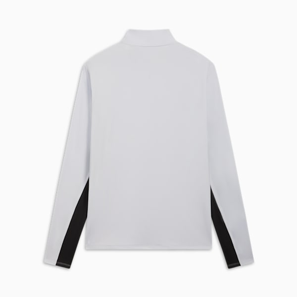Sudadera de cuello con cremallera para hombre PUMA FIT Polyspan, Silver Mist, extralarge
