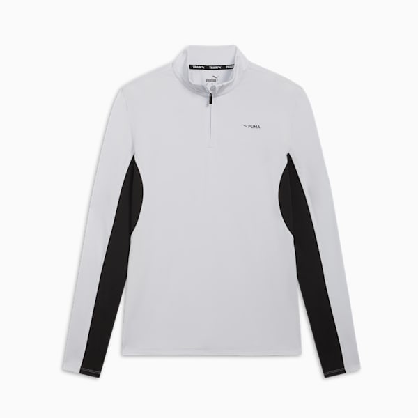 PUMA FIT Polyspan Quarter Zip Men's Pullover, Silver Mist, extralarge