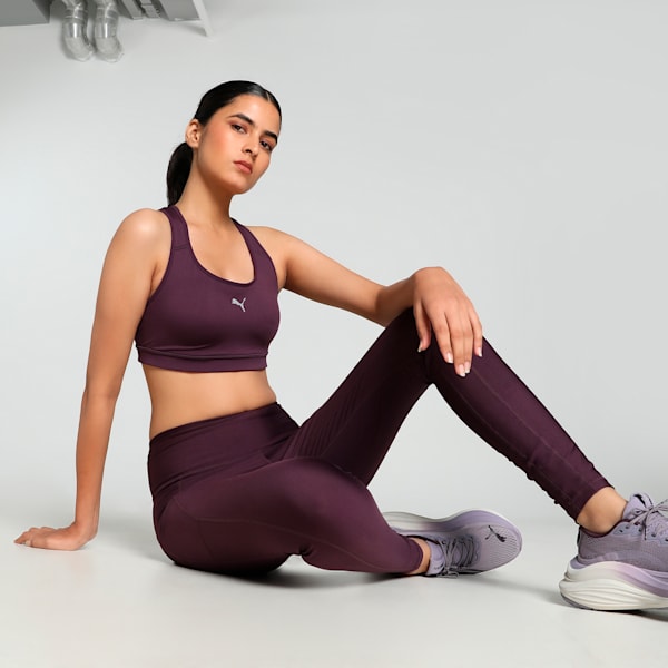 4KEEPS Women's Running Bra, Midnight Plum, extralarge-IND