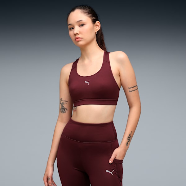 4KEEPS Women's Running Bra, Ruby Shimmer, extralarge-IND