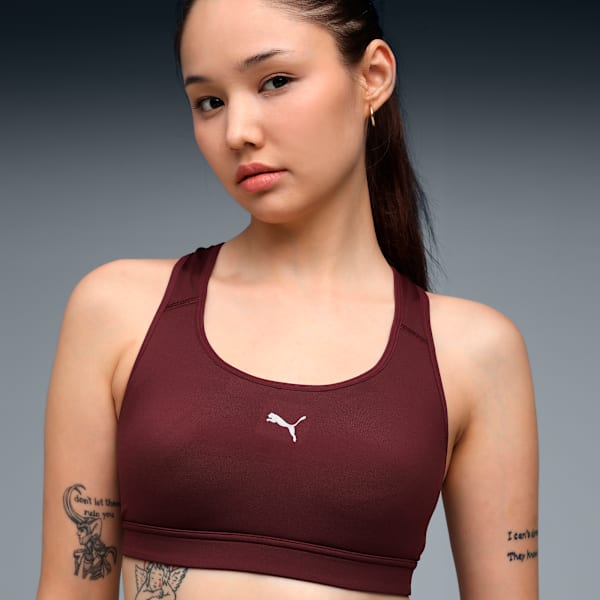 4KEEPS Women's Running Bra, Ruby Shimmer, extralarge-IND