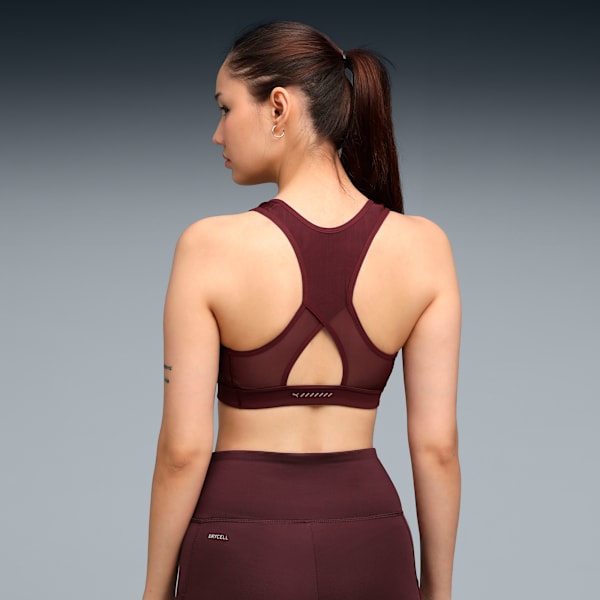 4KEEPS Women's Running Bra, Ruby Shimmer, extralarge-IND