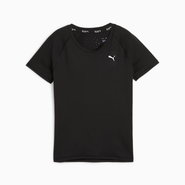 RUN CLOUDSPUN Women's Running T-shirt, PUMA Black, extralarge-IND
