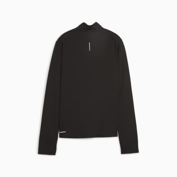 Puma Running Favourite 1/4 zip sweatshirt in black